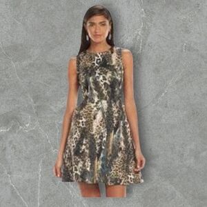 Jennifer Lopez Animal Print Mini Dress